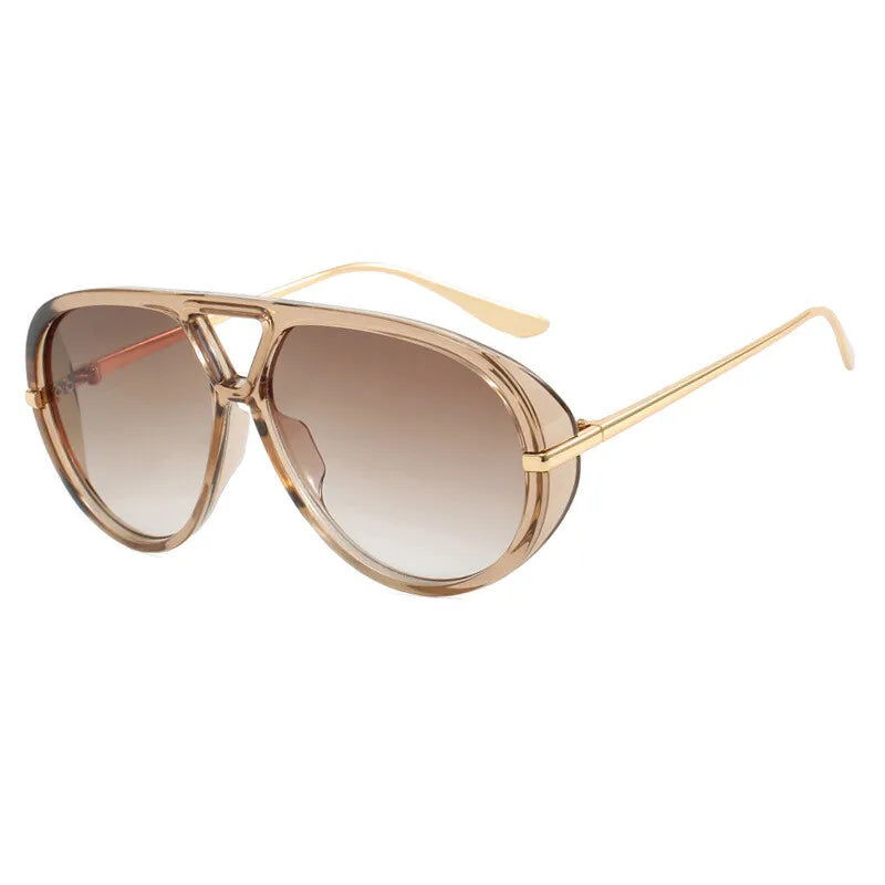 Oversized Amber Lens Sunglasses
