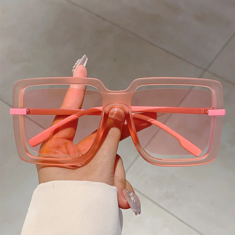Elegant Oversized Square Sunglasses