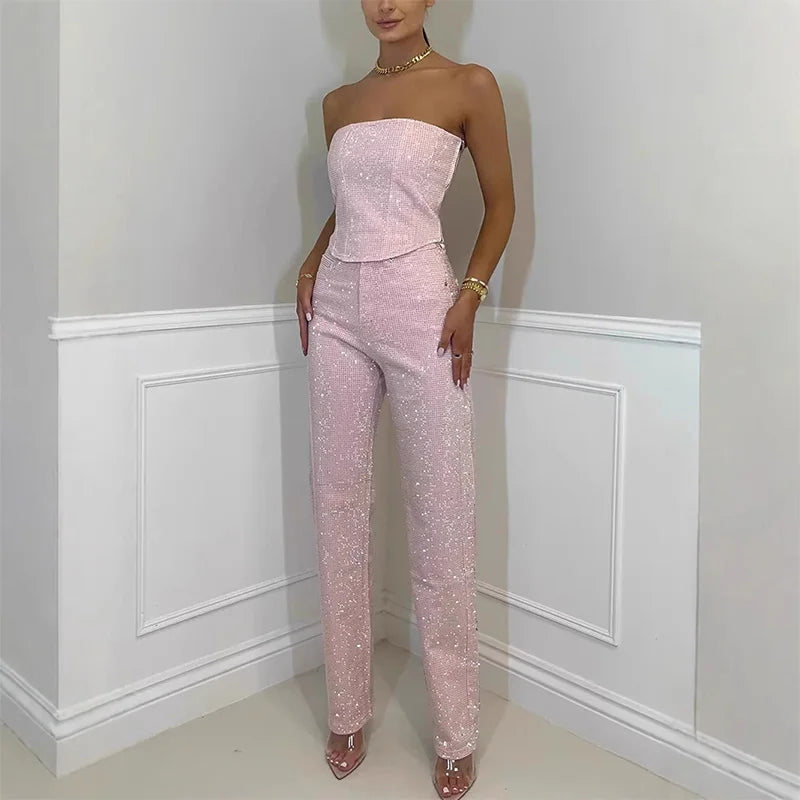 Glittery Two-Piece Set