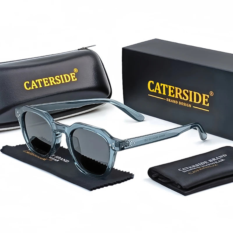 Caterside Vintage Transparent Frame Sunglasses
