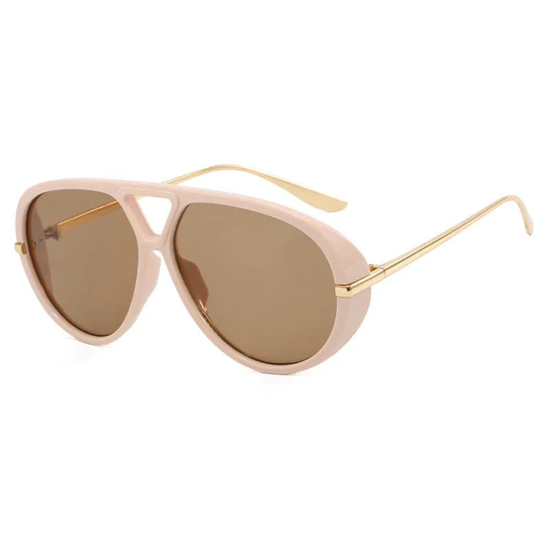 Oversized Amber Lens Sunglasses