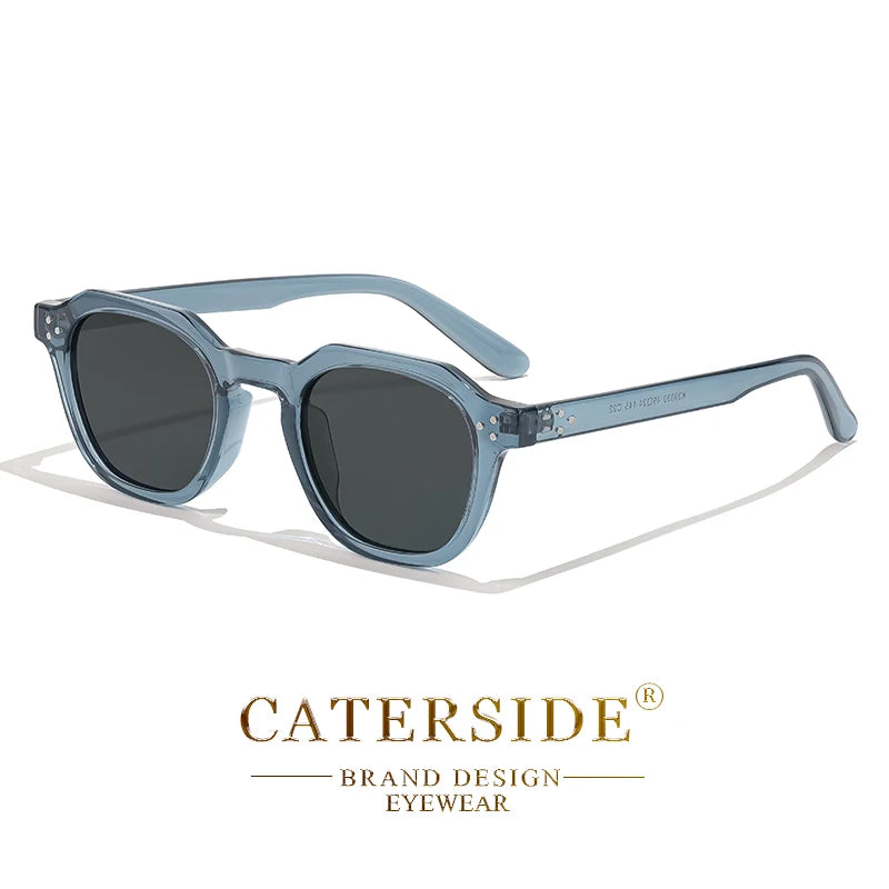 Caterside Vintage Transparent Frame Sunglasses