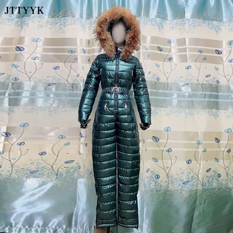 Women's Quilted Winter Jumpsuit