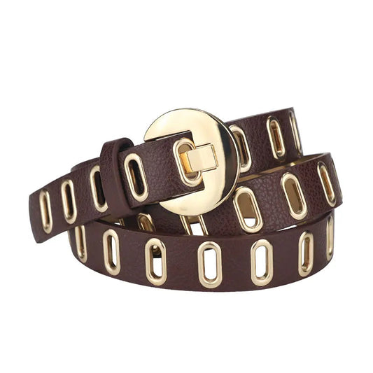 Adjustable Eyelet Waist Belt