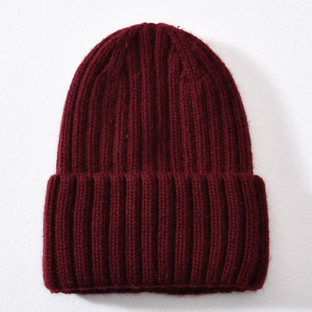 Gorro de punto de seda