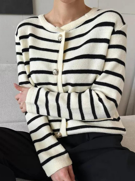 Cozy Striped Cardigan