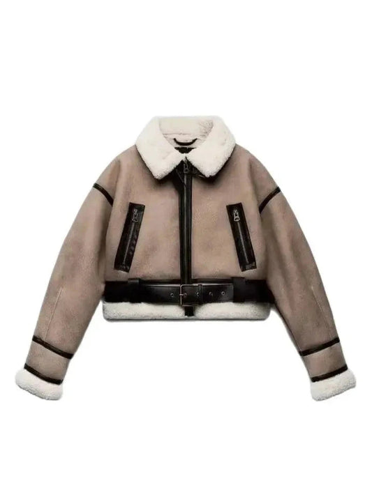 Shearling Aviator Jacke