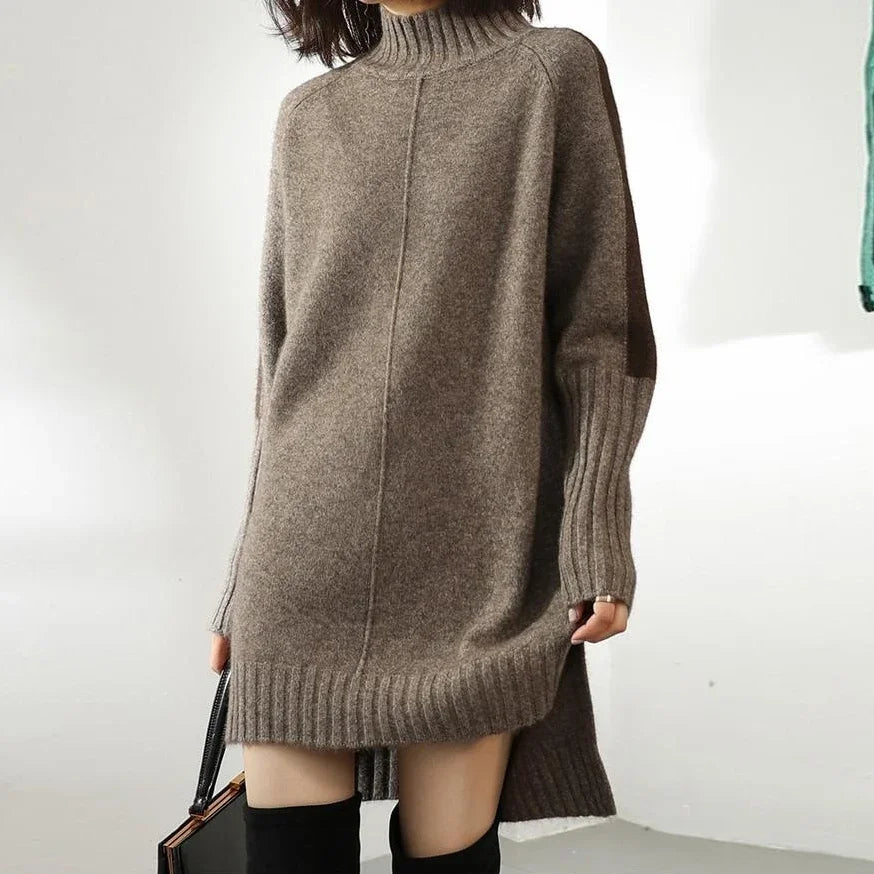 Oversized Wool Turtleneck Sweater