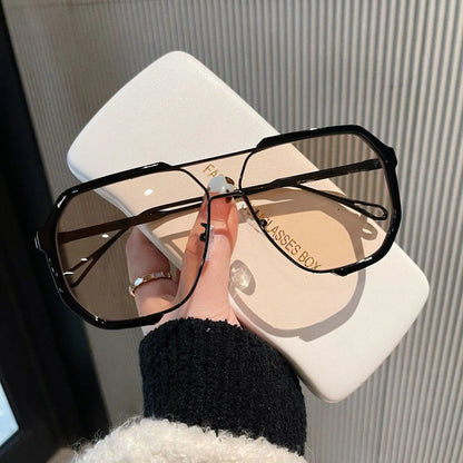 Luxury Geometric Aviator Sunglasses