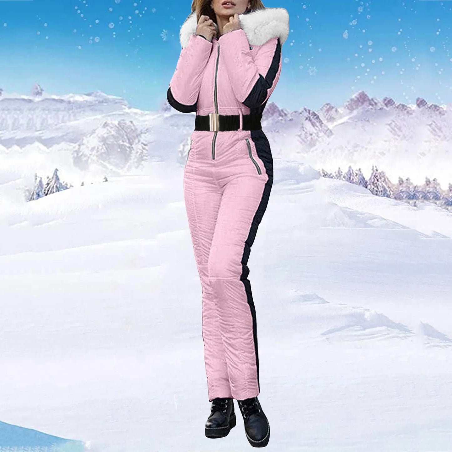 Black & White Ski Suit