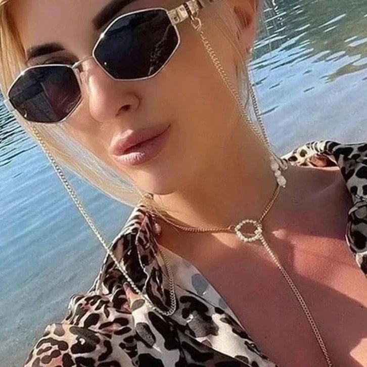 Sexy Small Frame Hexagon Sunglasses