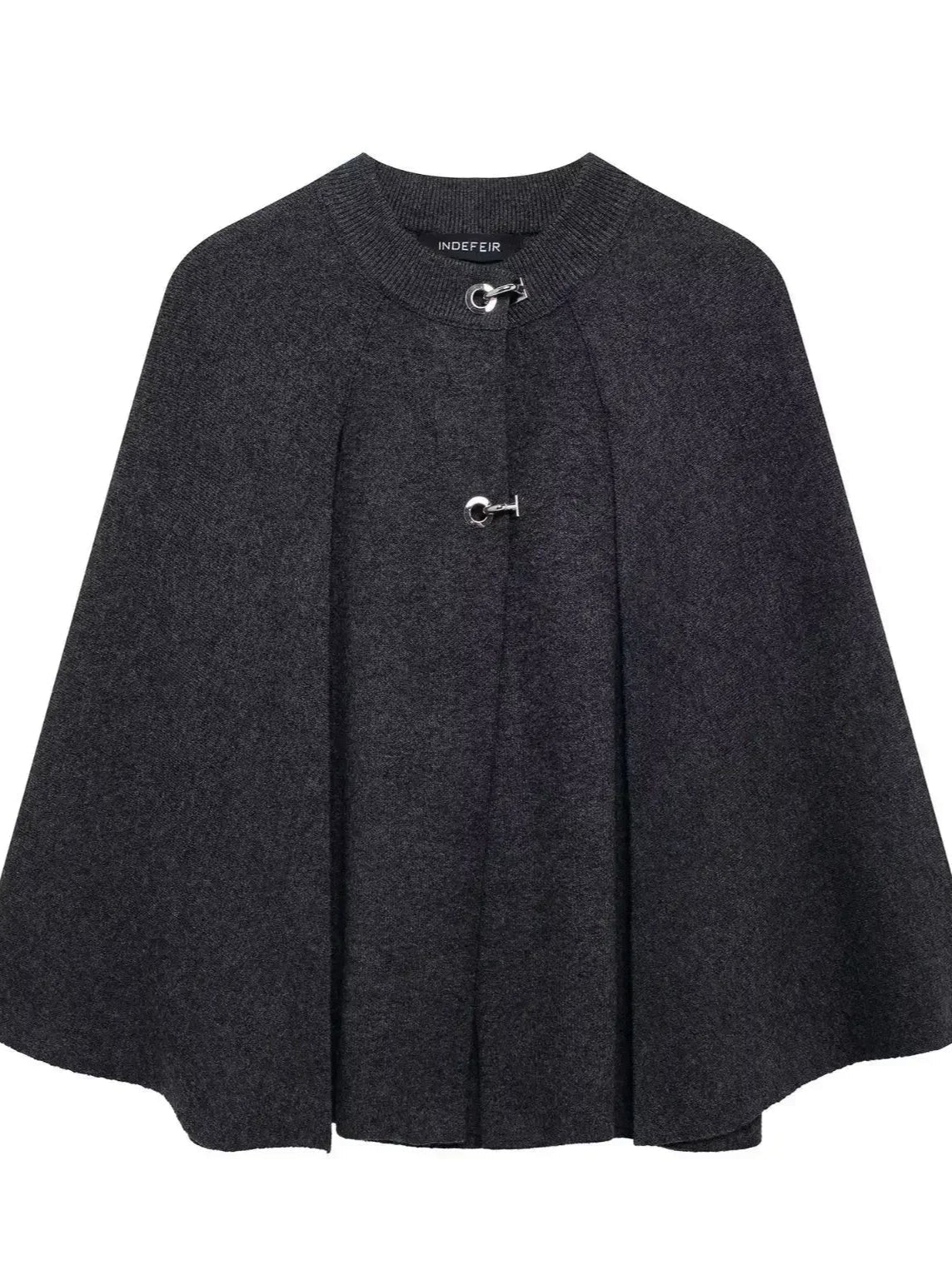 Elegante cappotto di cardigan di Cape Solid per donne