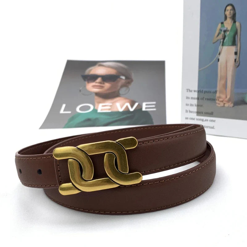 Trendy Soft Buckle Leather Belt