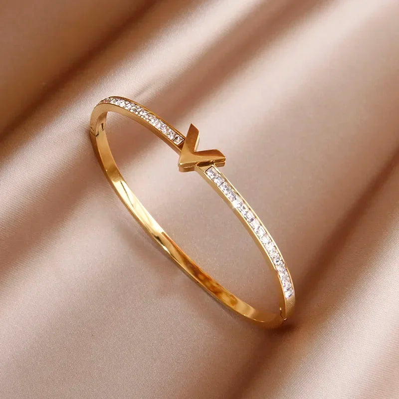 Gold Plated Cubic Zirconia Bracelet