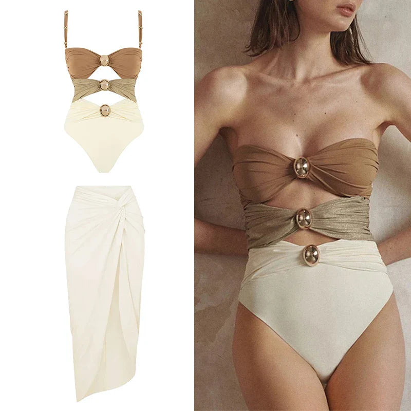 Beachwear Set High-Waisted Bikini