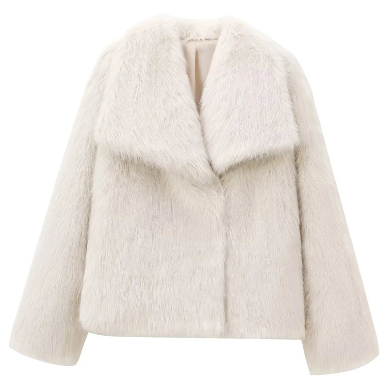 Chic Furry Women's Fur Coat