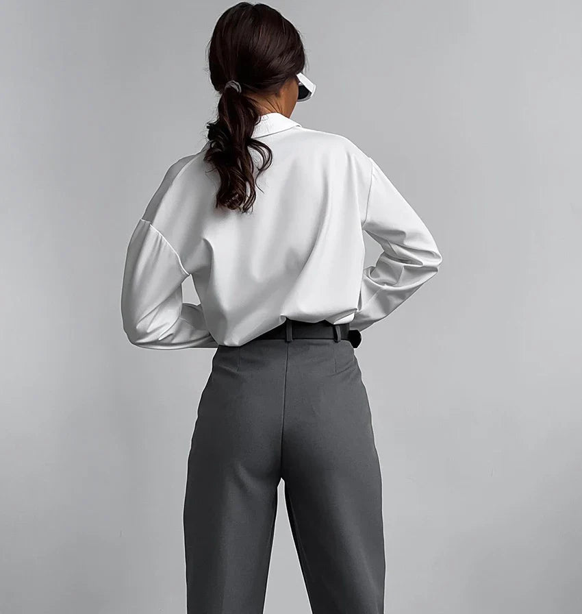 Elegant Structured Tailored Trousers