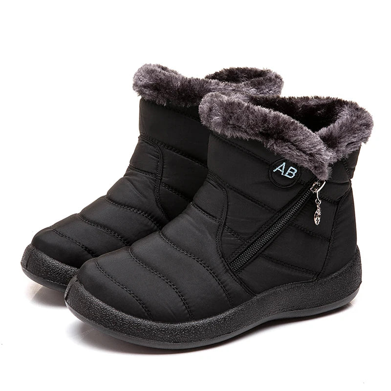 Warme Winterstiefel mit Fellgekühlt