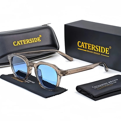 Caterside Vintage Transparent Frame Sunglasses