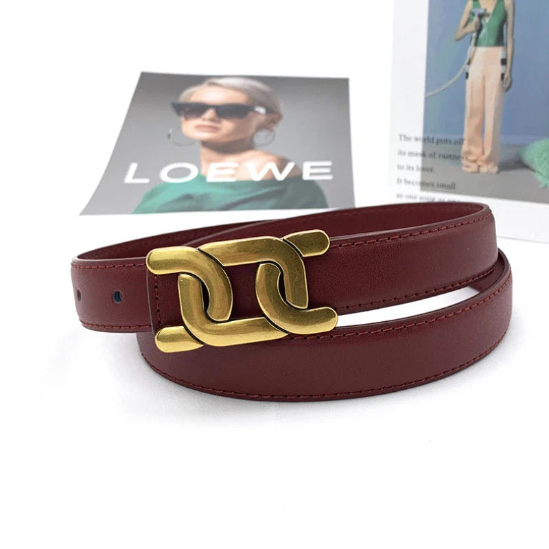 Trendy Soft Buckle Leather Belt