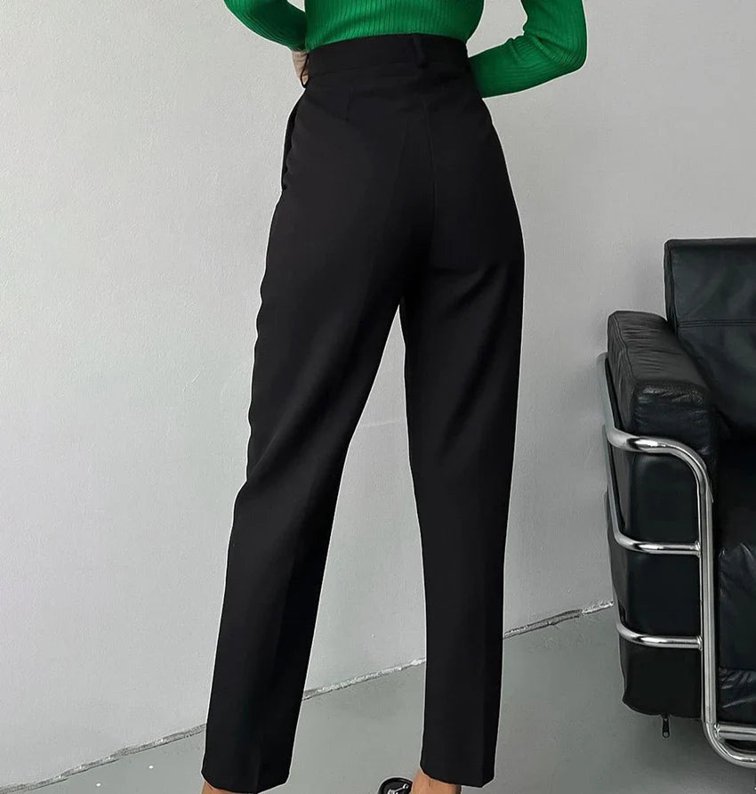 Elegant Structured Tailored Trousers