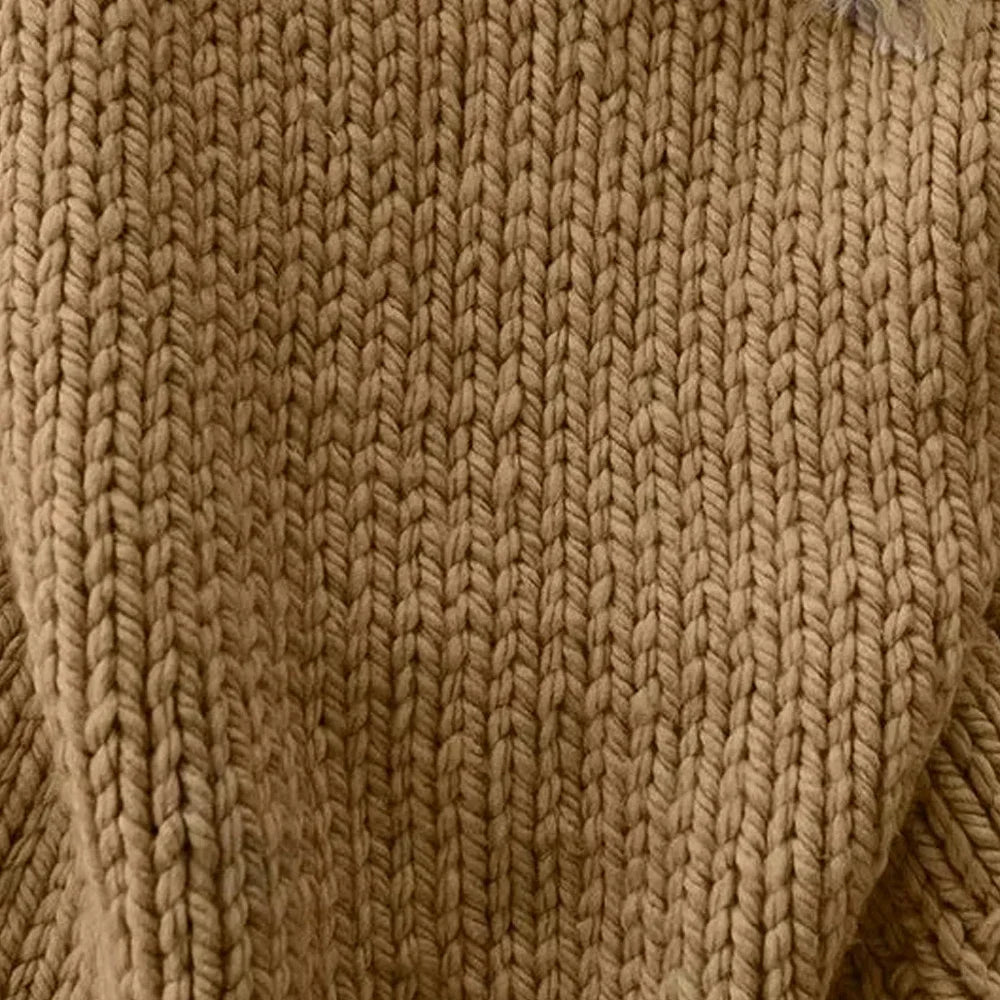 Elegant Oversized Turtleneck Sweater