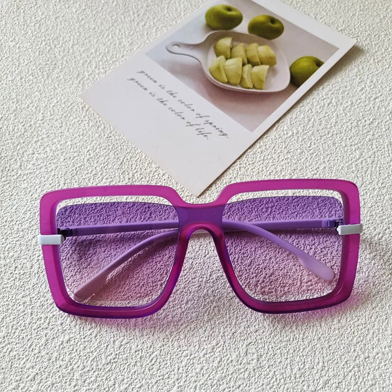 Elegant Oversized Square Sunglasses 