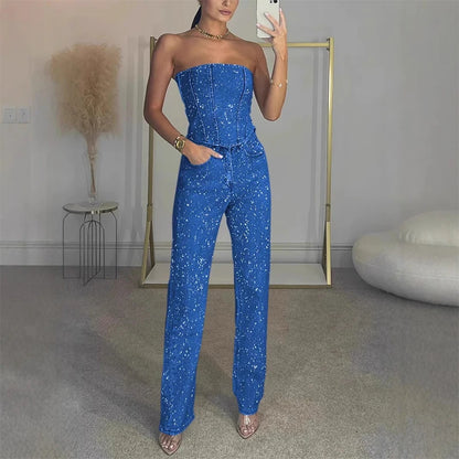 Glittery Two-Piece Set