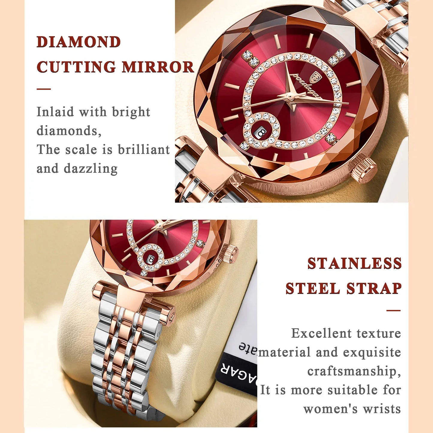 Glamorous Diamond Accented Watch