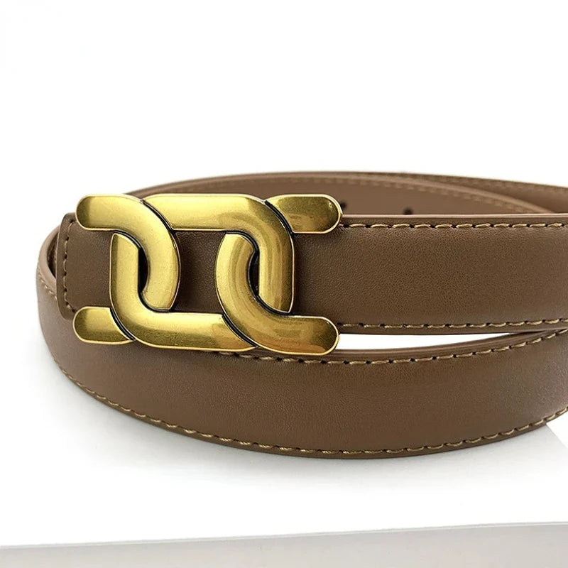 Trendy Soft Buckle Leather Belt