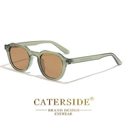 Caterside Vintage Transparent Frame Sunglasses