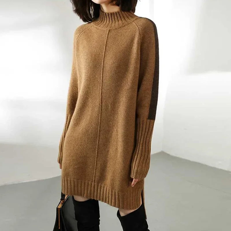 Oversized Wool Turtleneck Sweater