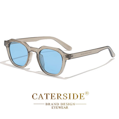 Caterside Vintage Transparent Frame Sunglasses