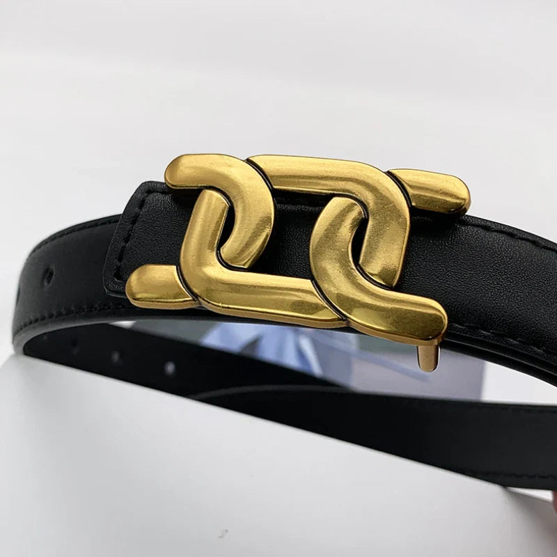 Trendy Soft Buckle Leather Belt