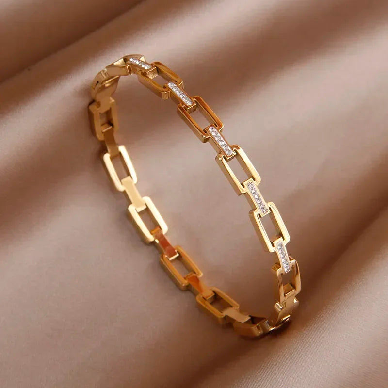 Gold Plated Cubic Zirconia Bracelet