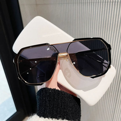 Luxury Geometric Aviator Sunglasses