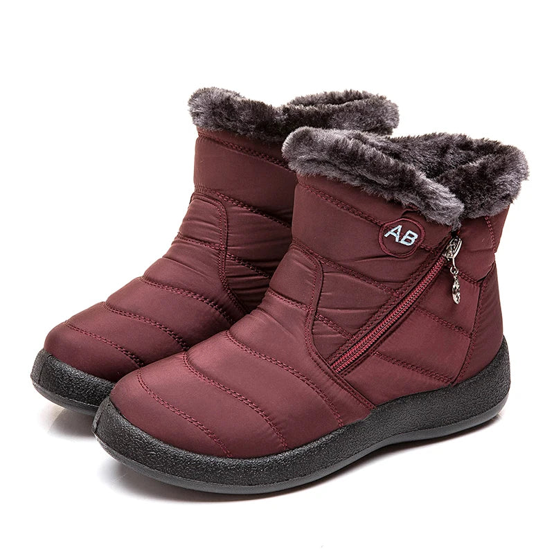 Warme Winterstiefel mit Fellgekühlt