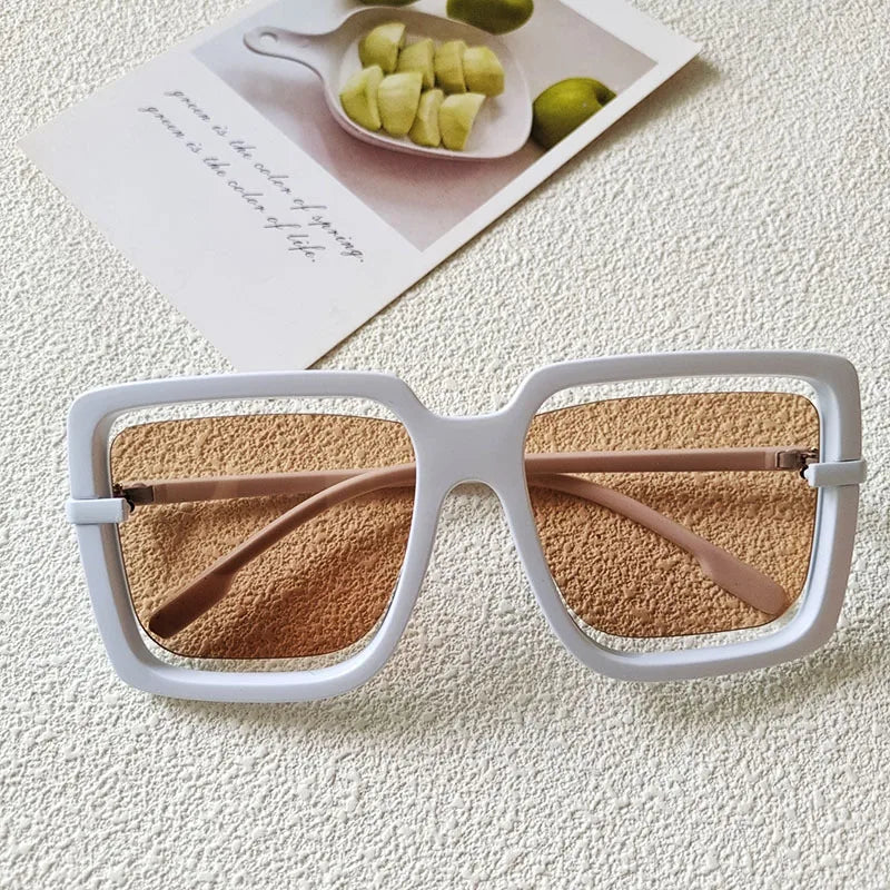 Elegant Oversized Square Sunglasses 