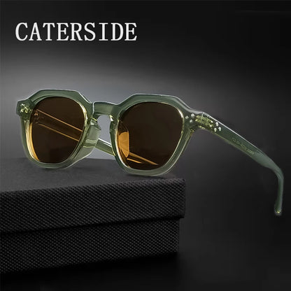 Caterside Vintage Transparent Frame Sunglasses