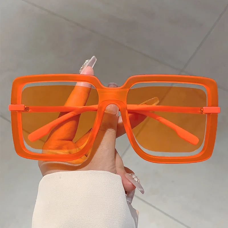 Elegant Oversized Square Sunglasses 