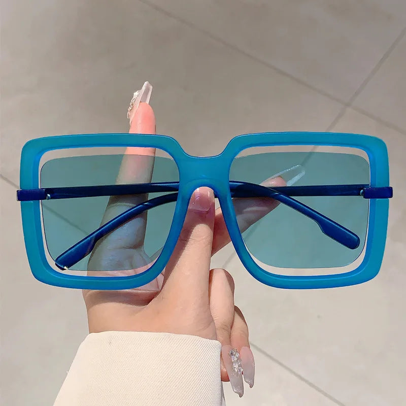 Elegant Oversized Square Sunglasses 