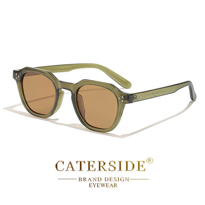 Caterside Vintage Transparent Frame Sunglasses