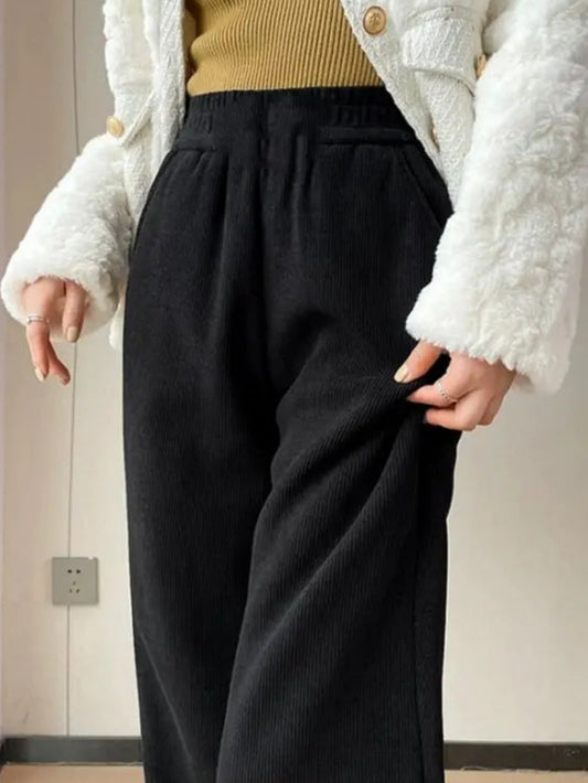 Fleece-Lined Corduroy Pants