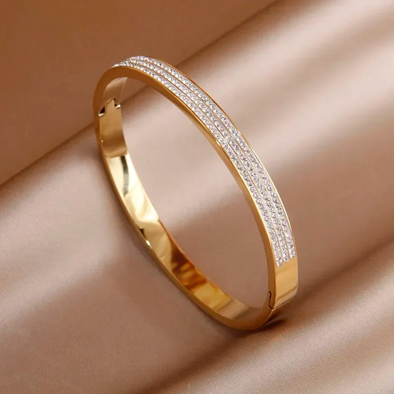 Gold Plated Cubic Zirconia Bracelet