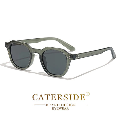 Caterside Vintage Transparent Frame Sunglasses